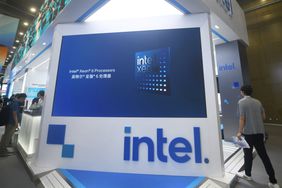 Intel's stand at a conference in China in September. 