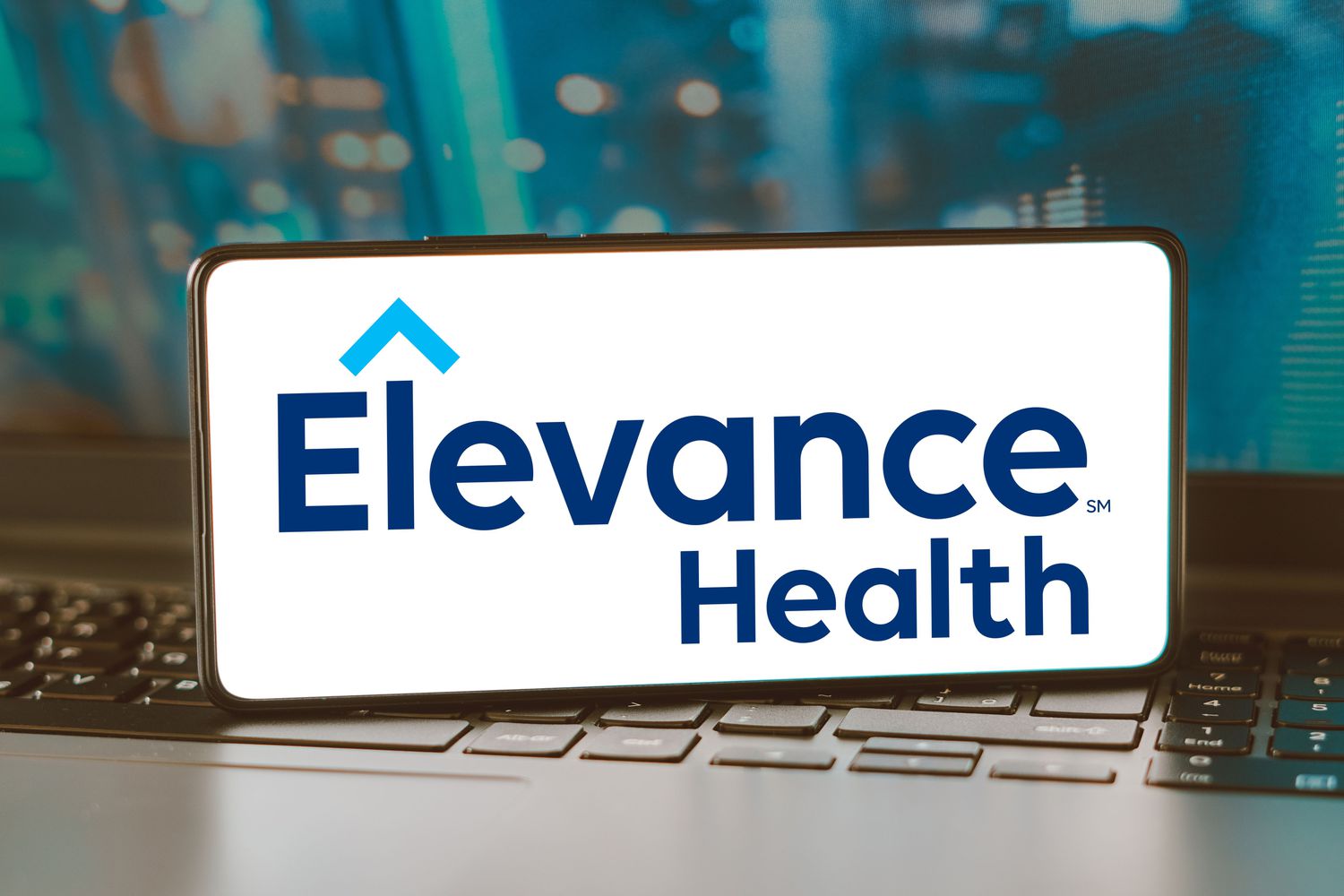 Elevance Health logo on a smartphone screen 