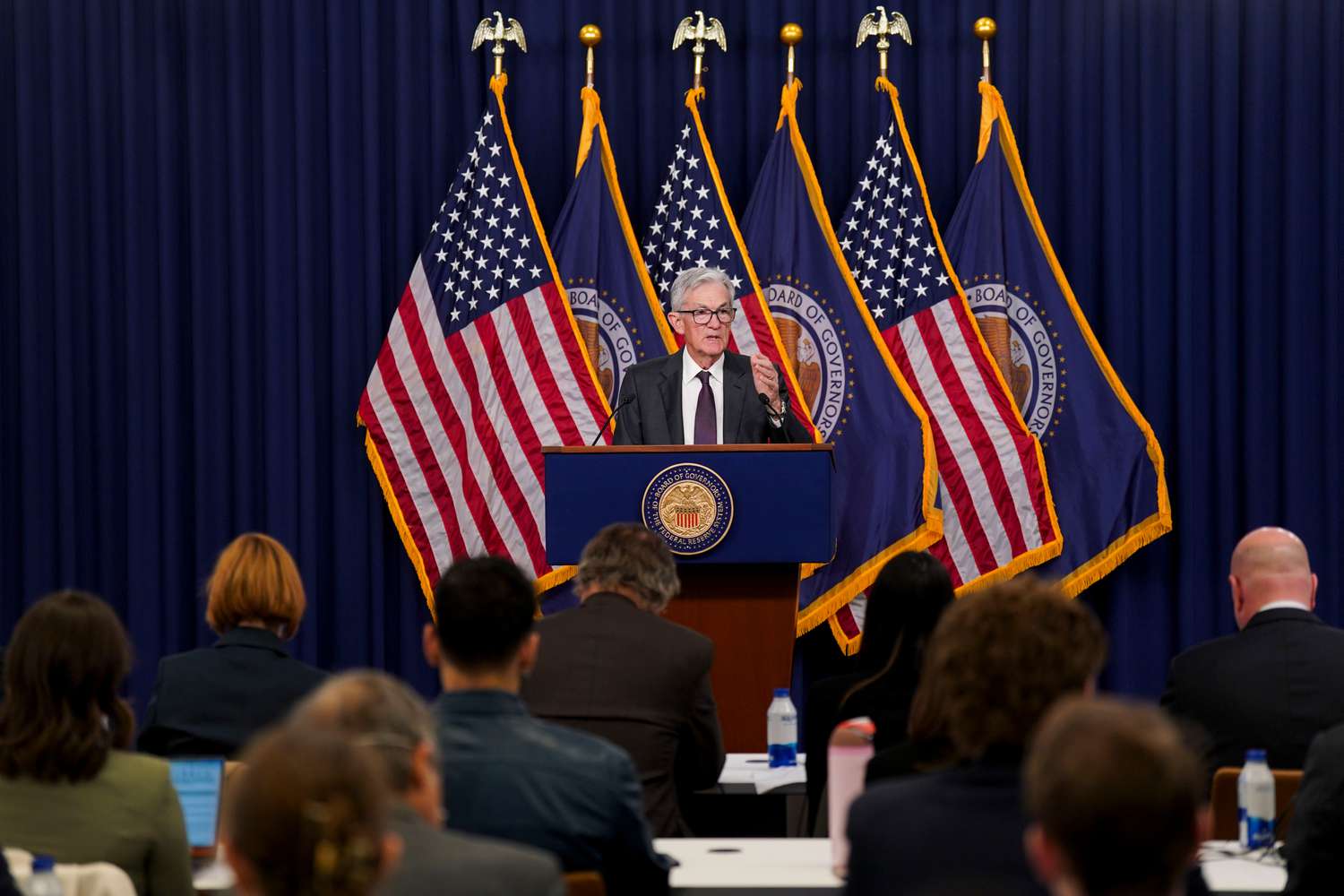 Jerome Powell, chairman of the US Federal Reserve, speaks during a news conference following a Federal Open Market Committee (FOMC) meeting in Washington, DC, US, on Wednesday, Jan. 29, 2025. 