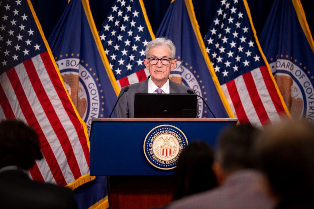 ederal Reserve Chairman Jerome Powell speaks at a news conference following a Federal Open Market Committee meeting at the William McChesney Martin Jr. Federal Reserve Board Building on July 31, 2024 in Washington, DC.