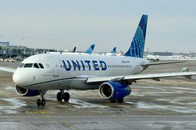 United Airlines Airbus A319 in Chicago International Airport