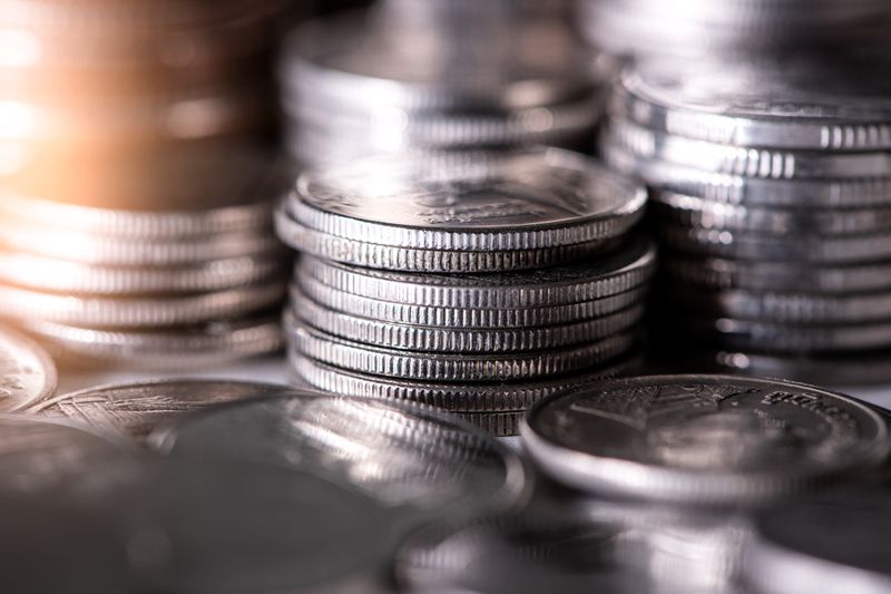 An image of the coin stack and sunlight.