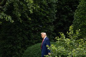 U.S. President Donald Trump walks to board Marine One at the White House in Washington, D.C., the United States, on May 30, 2025. 