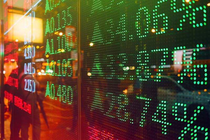 Stock Exchange Market Display Screen