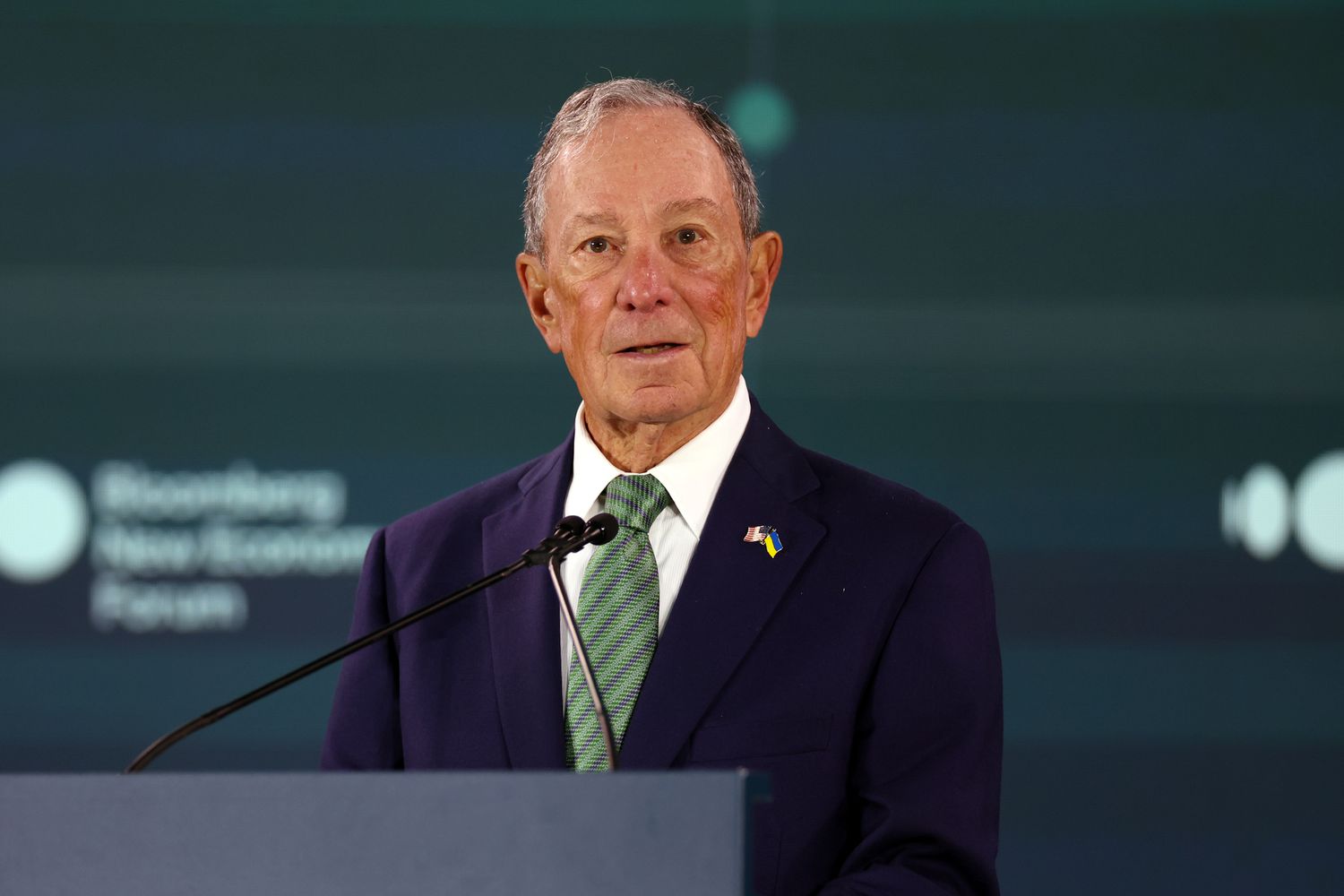 Michael Bloomberg, founder of Bloomberg LP, during the Bloomberg New Economy Forum in Singapore, on Wednesday, Nov. 8, 2023.
