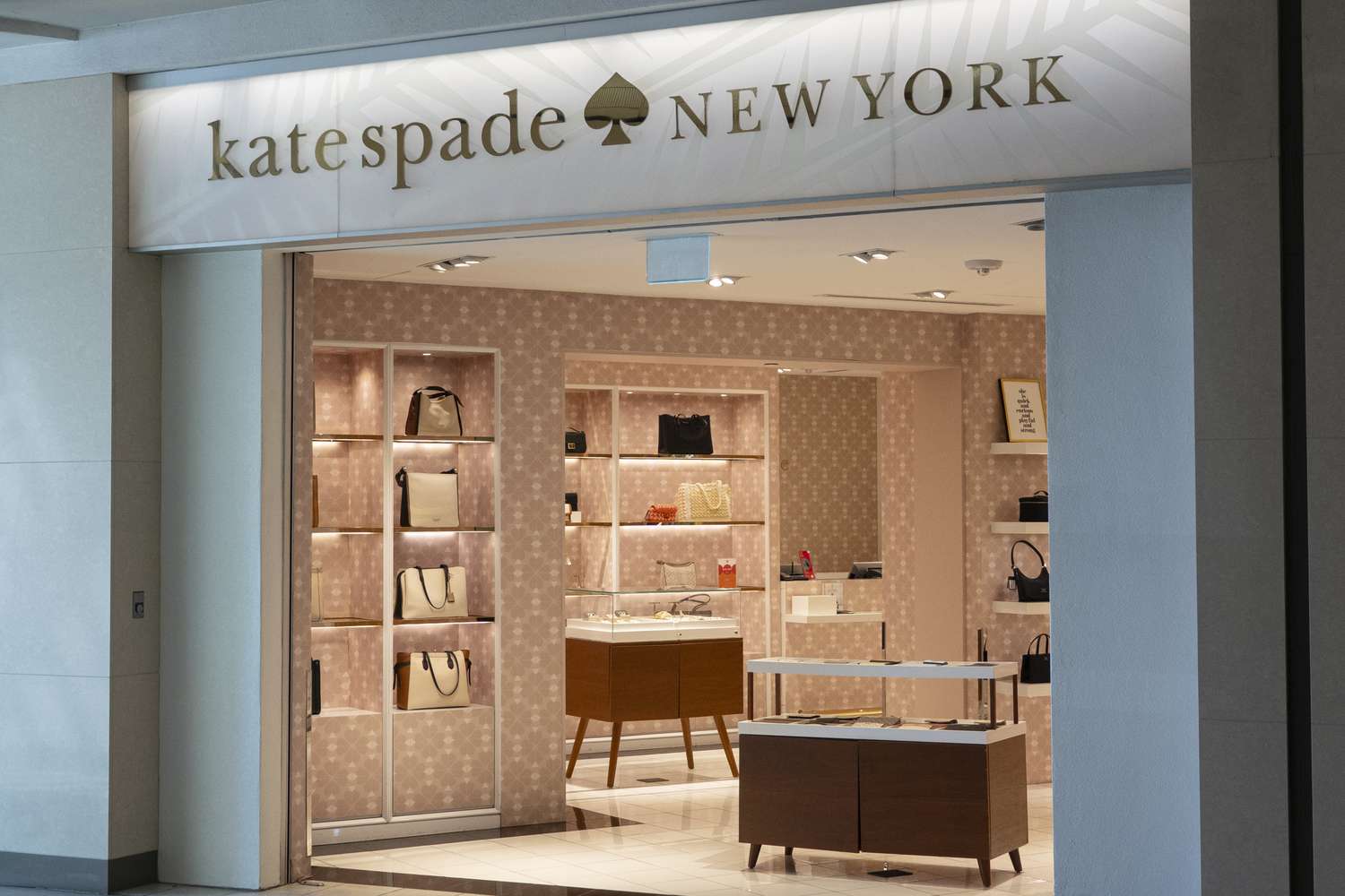 A Kate Spade store displays handbags at Daniel K. Inouye International Airport on January 20, 2024 in Honolulu, Hawaii