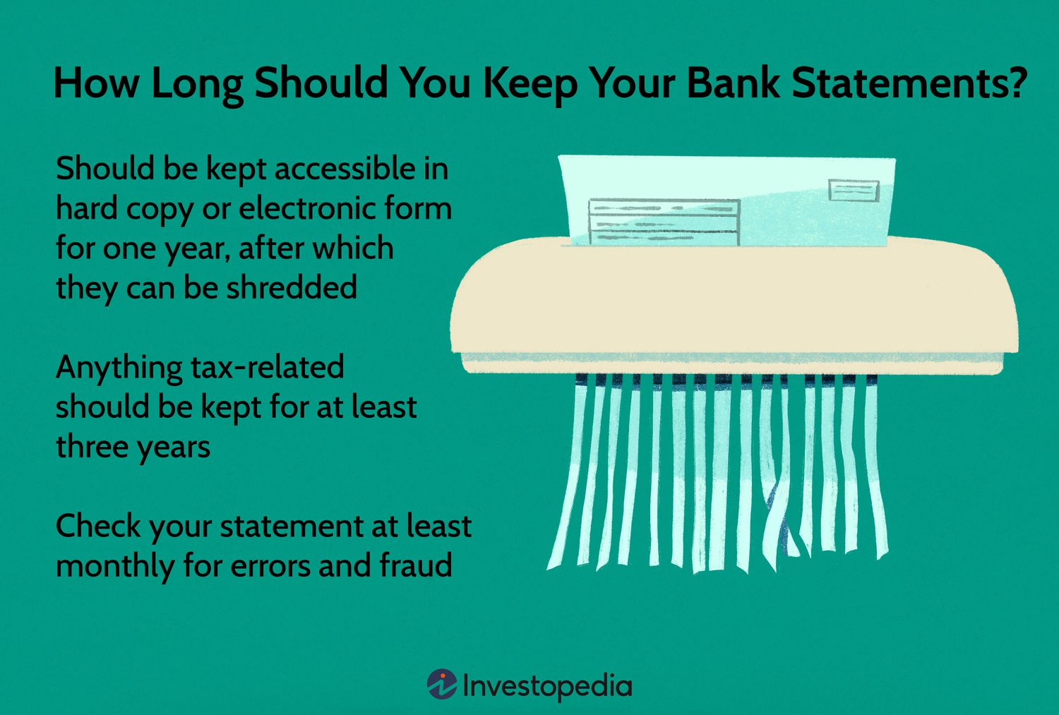 How Long Should You Keep Your Bank Statements
