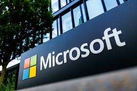 Microsoft signage. 