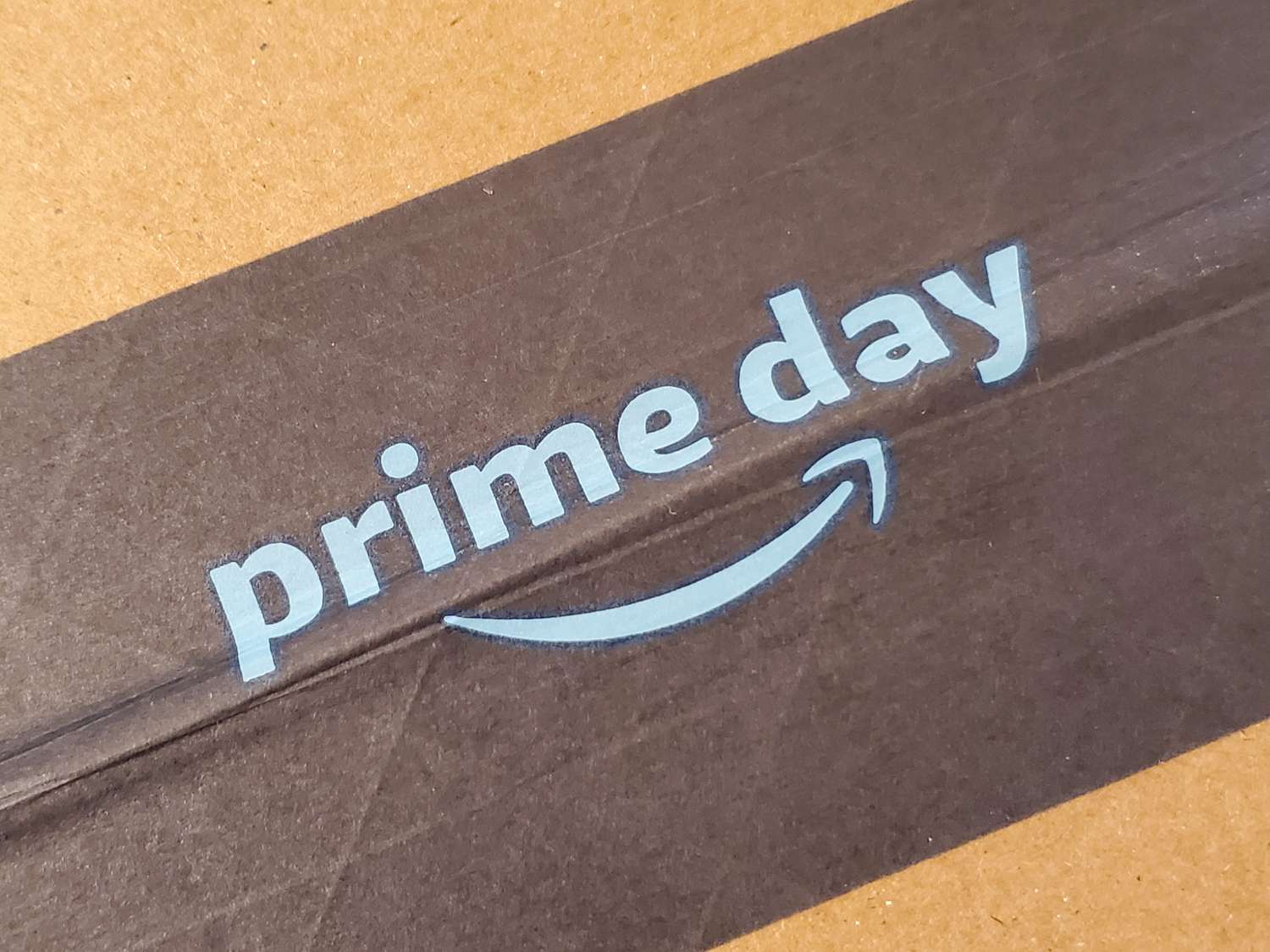Amazon package with Prime Day logo