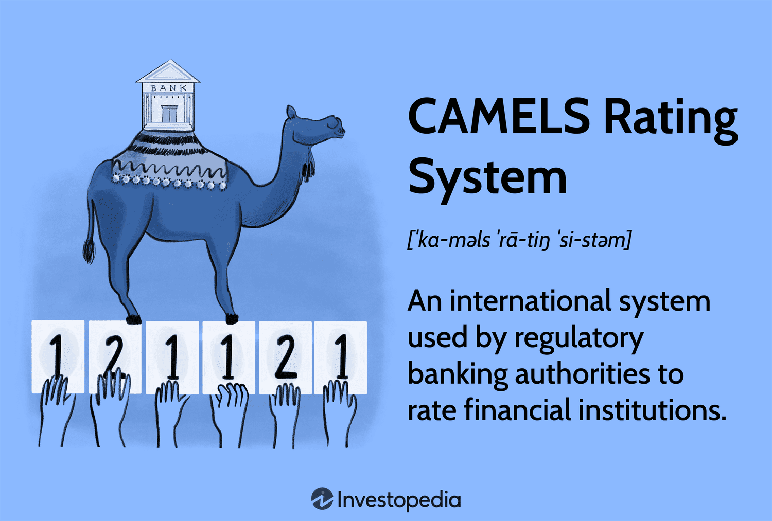 CAMELS Rating System: An international system used by regulatory banking authorities to rate financial institutions.