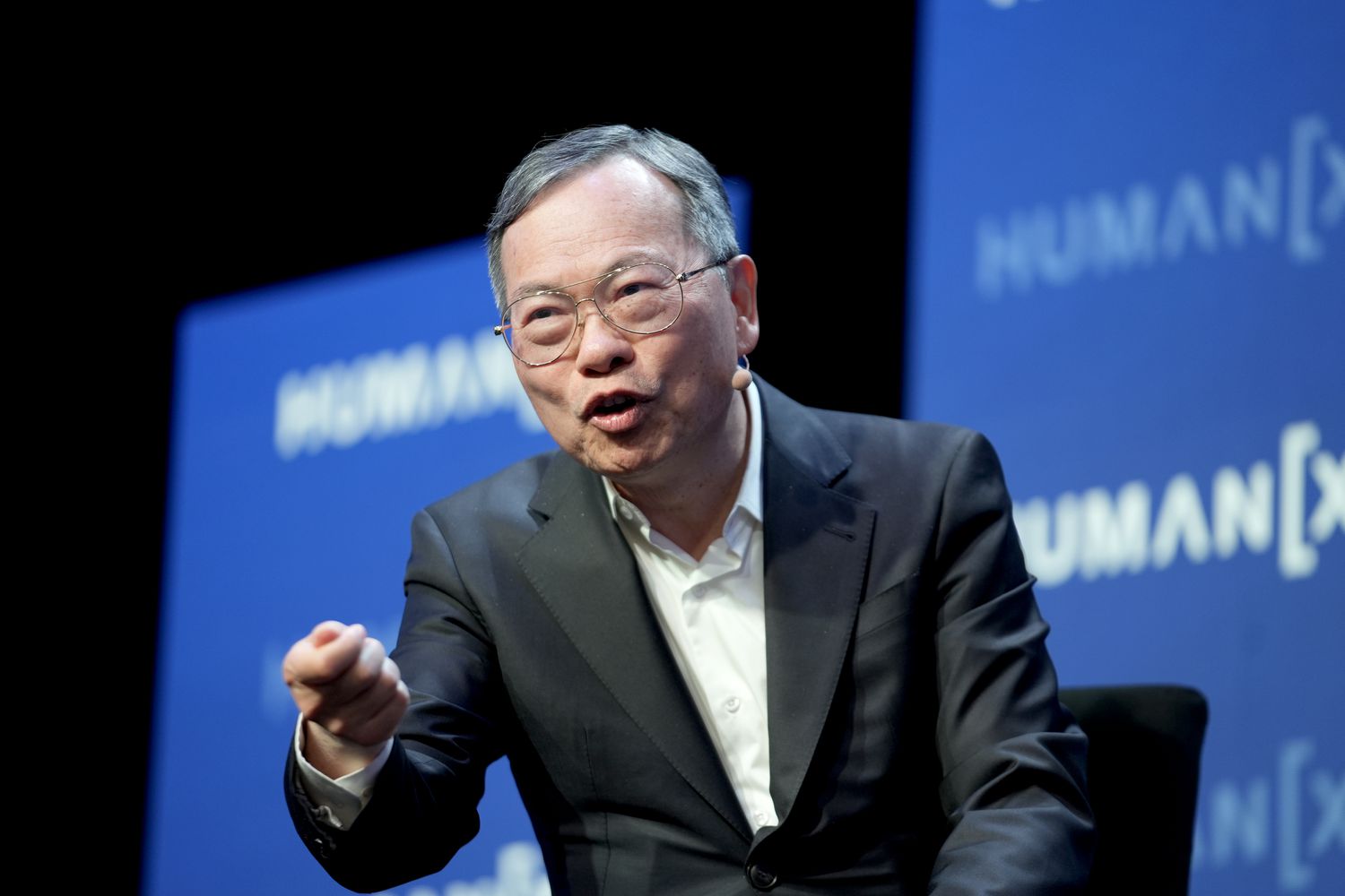 Super Micro Computer CEO Charles Liang during the HumanX AI Conference in Las Vegas on March 10, 2025.