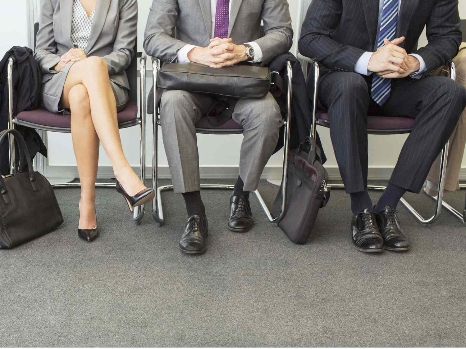A picture of business people waiting for a media job interview
