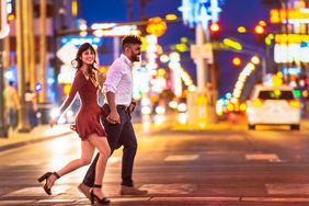 Couple enjoying Las Vegas nightlife
