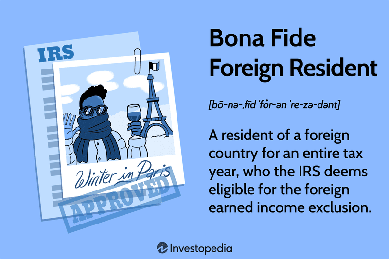 Bona Fide Foreign Resident