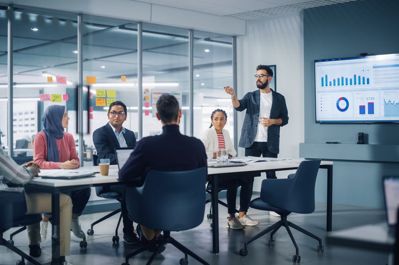 People in a meeting