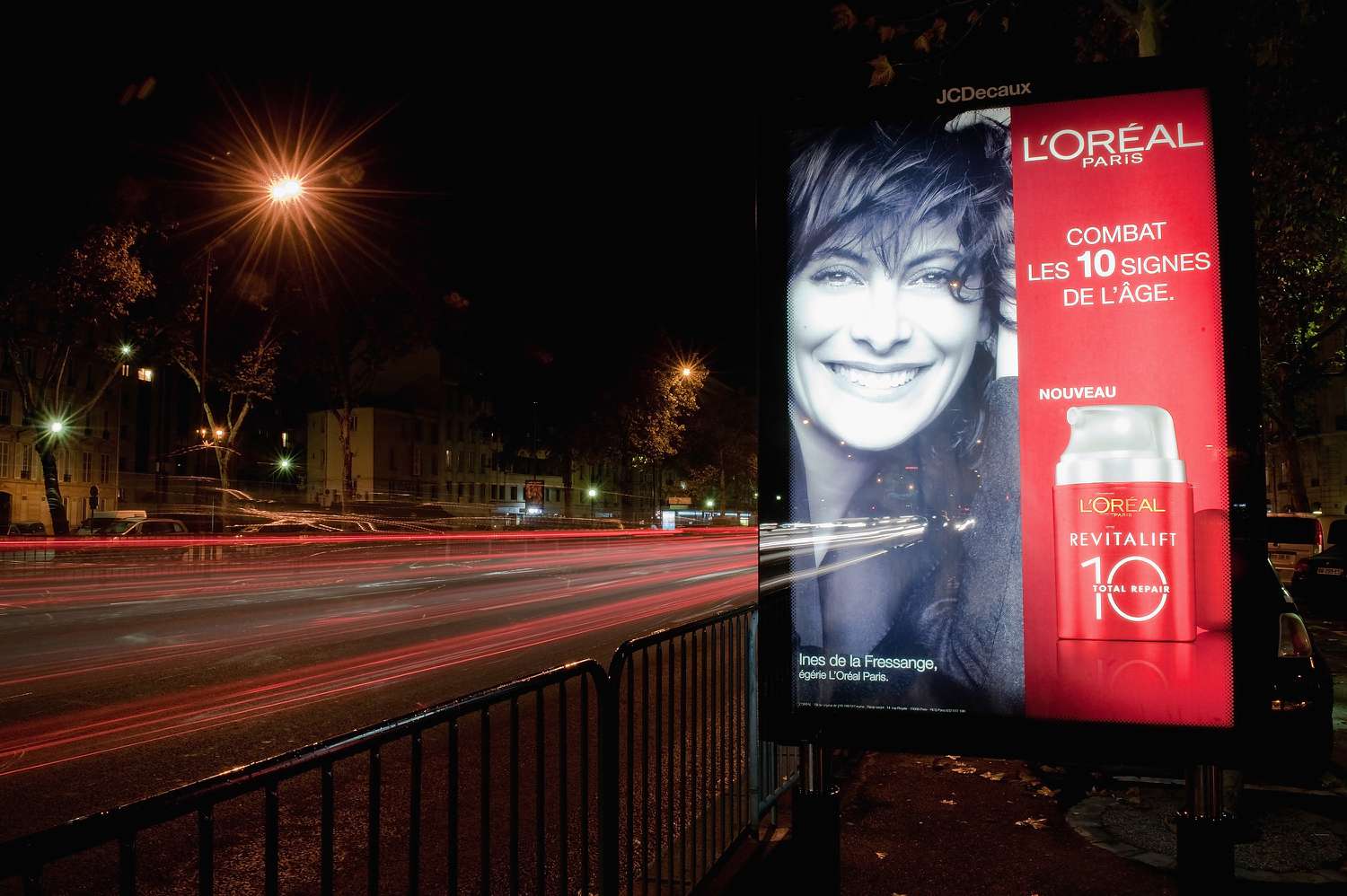 L'Oreal Billboard in Paris, France