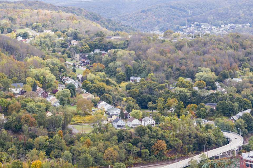 The Suburbs Of Johnstown Pennsylvania From The Highest Point.