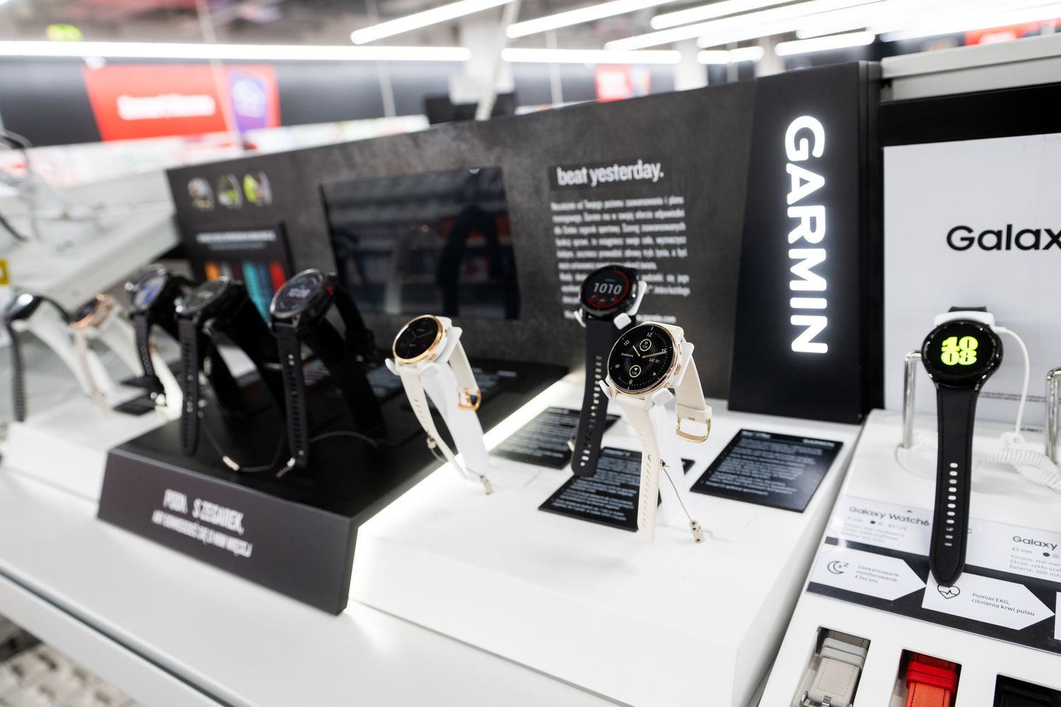 A Garmin smartwatch seen at a mall in December. 