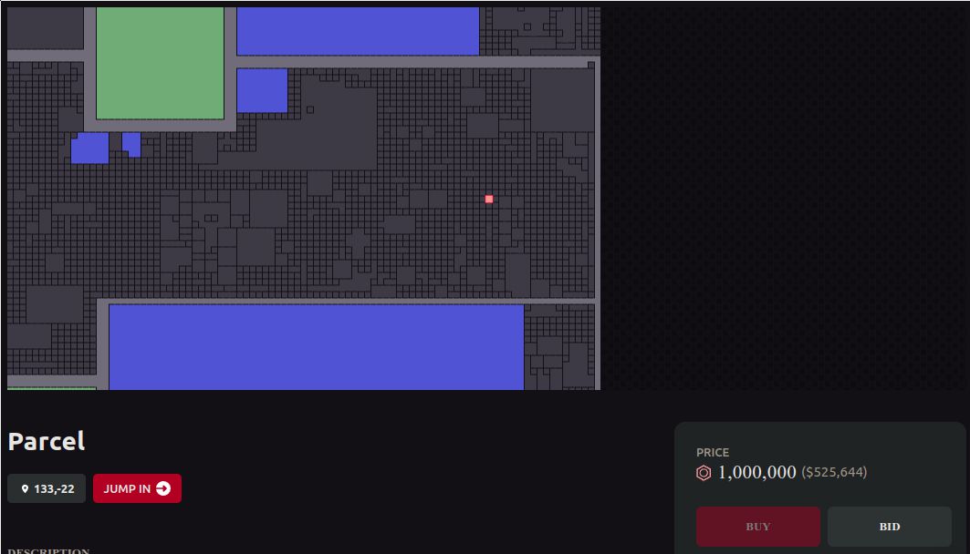 Decentraland parcel