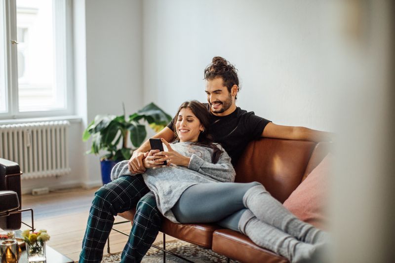 Couple on couch
