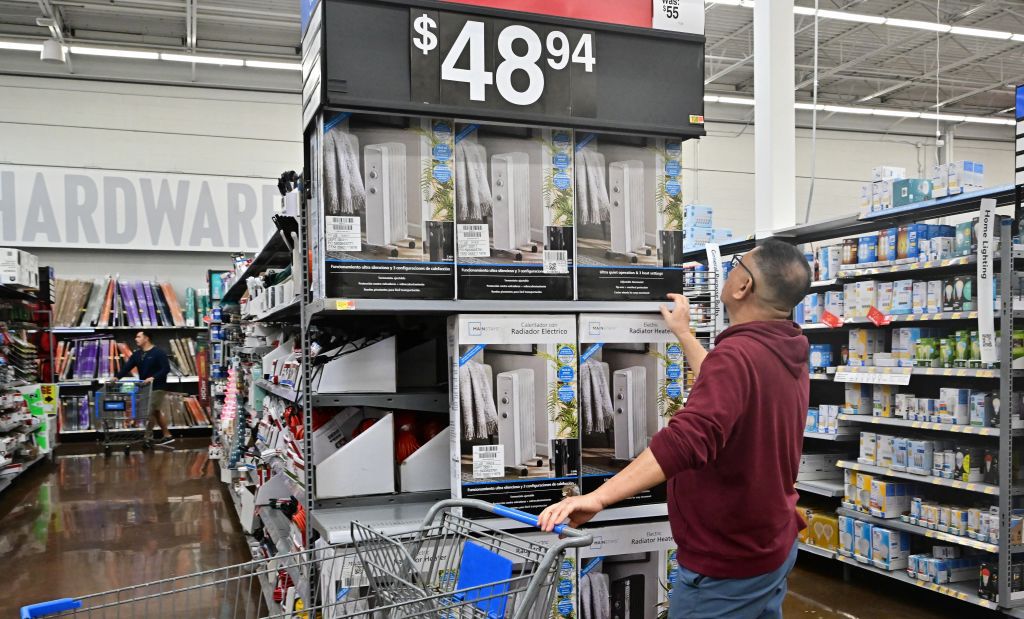 Consumers shop at a retail chain store in Rosemead, California, on December 12, 2023.