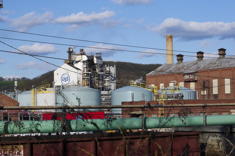 The US Steel Clairton Plant in Clairton, Pennsylvania on Wednesday, April 8, 2024.