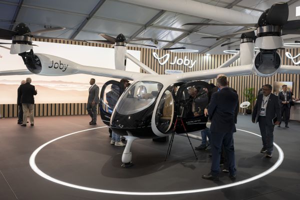 Joby electric air taxi at the Farnborough International Airshow