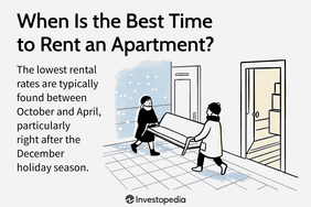 An illustration of two people moving a couch during the winter