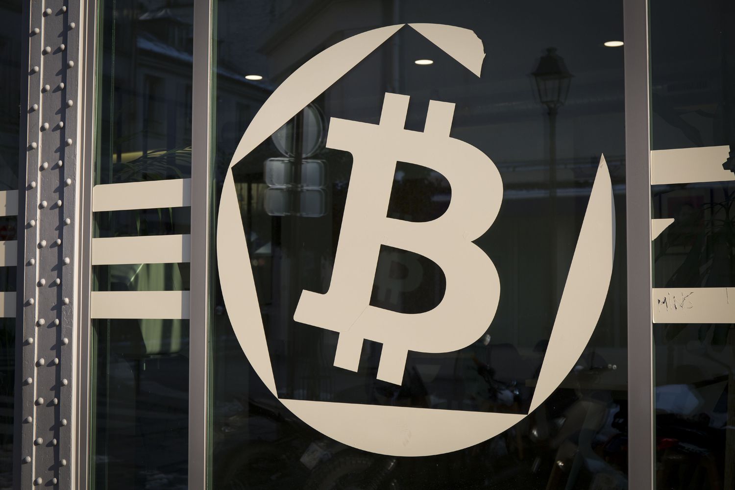 Bitcoin House in Paris, devoted to crypto currency. 