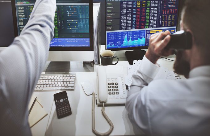 Image of stock traders