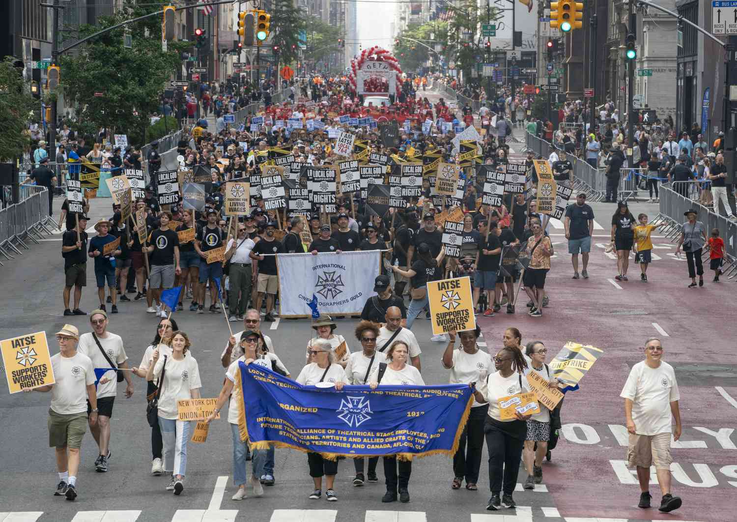 A Labor Day parade in Manhattan in 2023. 