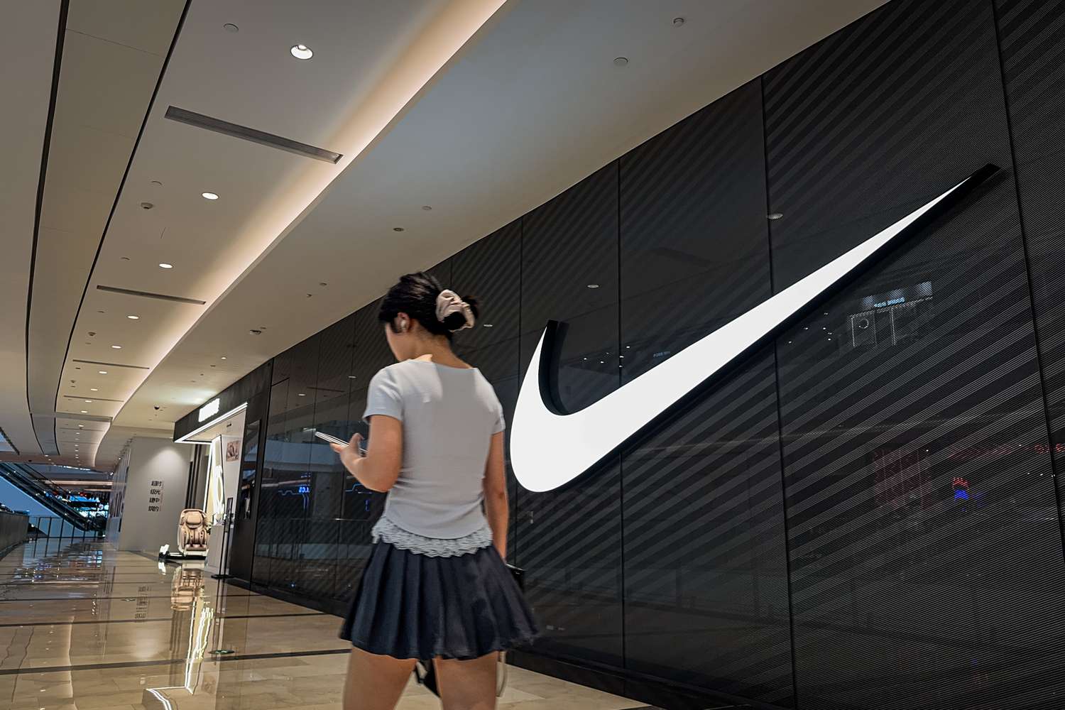 A Nike retail store in Chongqing, China. 