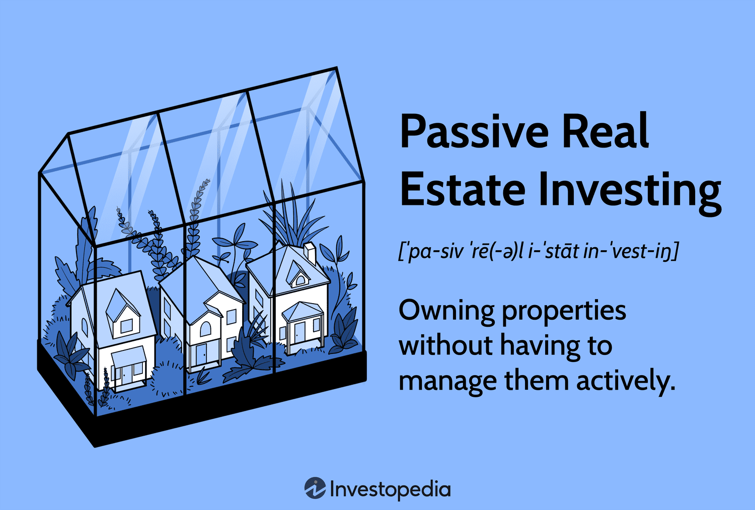 Passive Real Estate Investing: Owning properties without having to manage them actively.