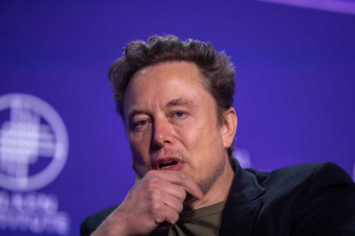 Elon Musk at the Milken Institute's Global Conference in Beverly Hills, California, on May 6, 2024