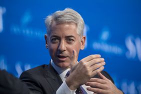 Bill Ackman gesturing while speaking at an event