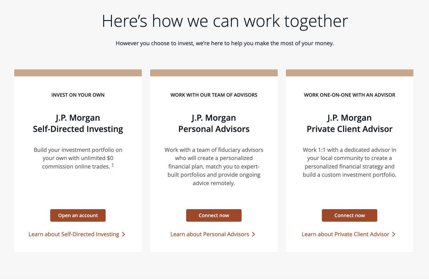 Account Set Up JP Morgan Wealth Management