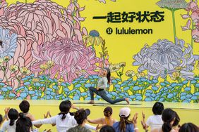 Lululemon yoga event in China