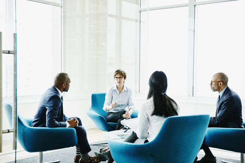 Business people having meeting.
