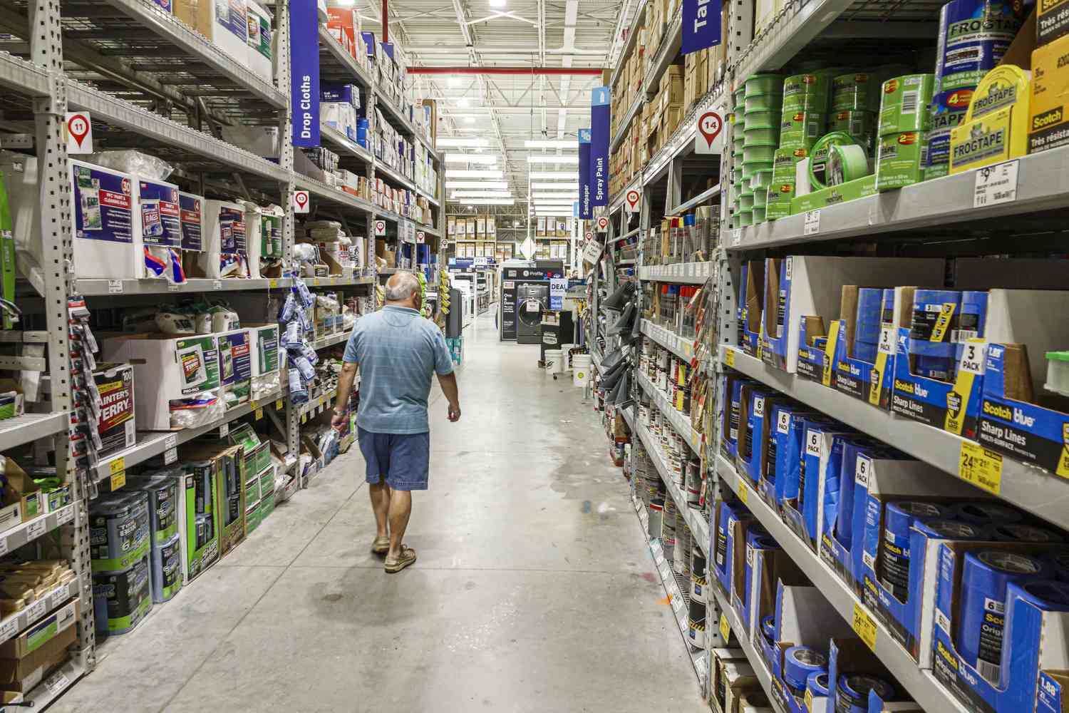 Inside a Lowe's store in Florida. 