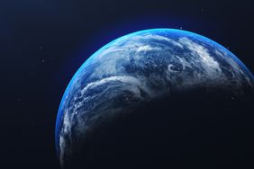 Close up of the earth from space