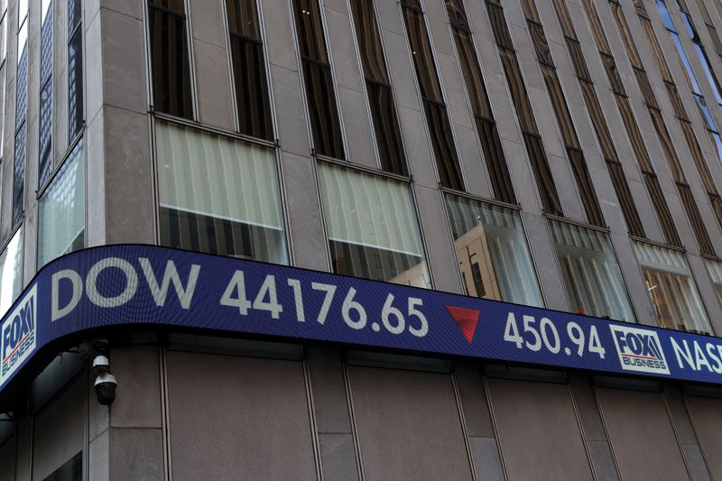 Stock ticker in New York City