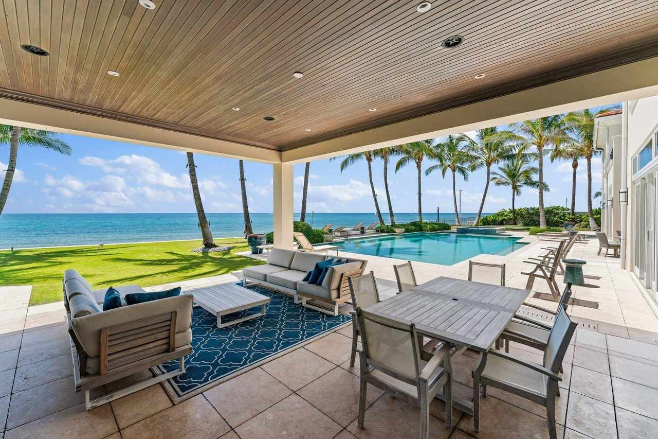 An ocean view from the home at 1400 S. Ocean Blvd. 