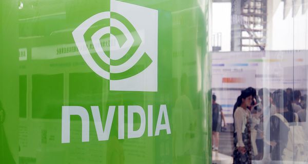 Visitors at the NVIDIA booth at the INCLUSION Conference on the Bund in Shanghai, China, on September 7, 2024. 