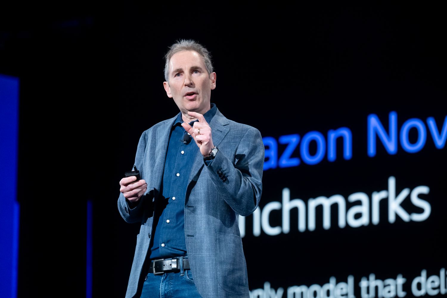 Amazon CEO Andy Jassy at AWS re:Invent 2024.