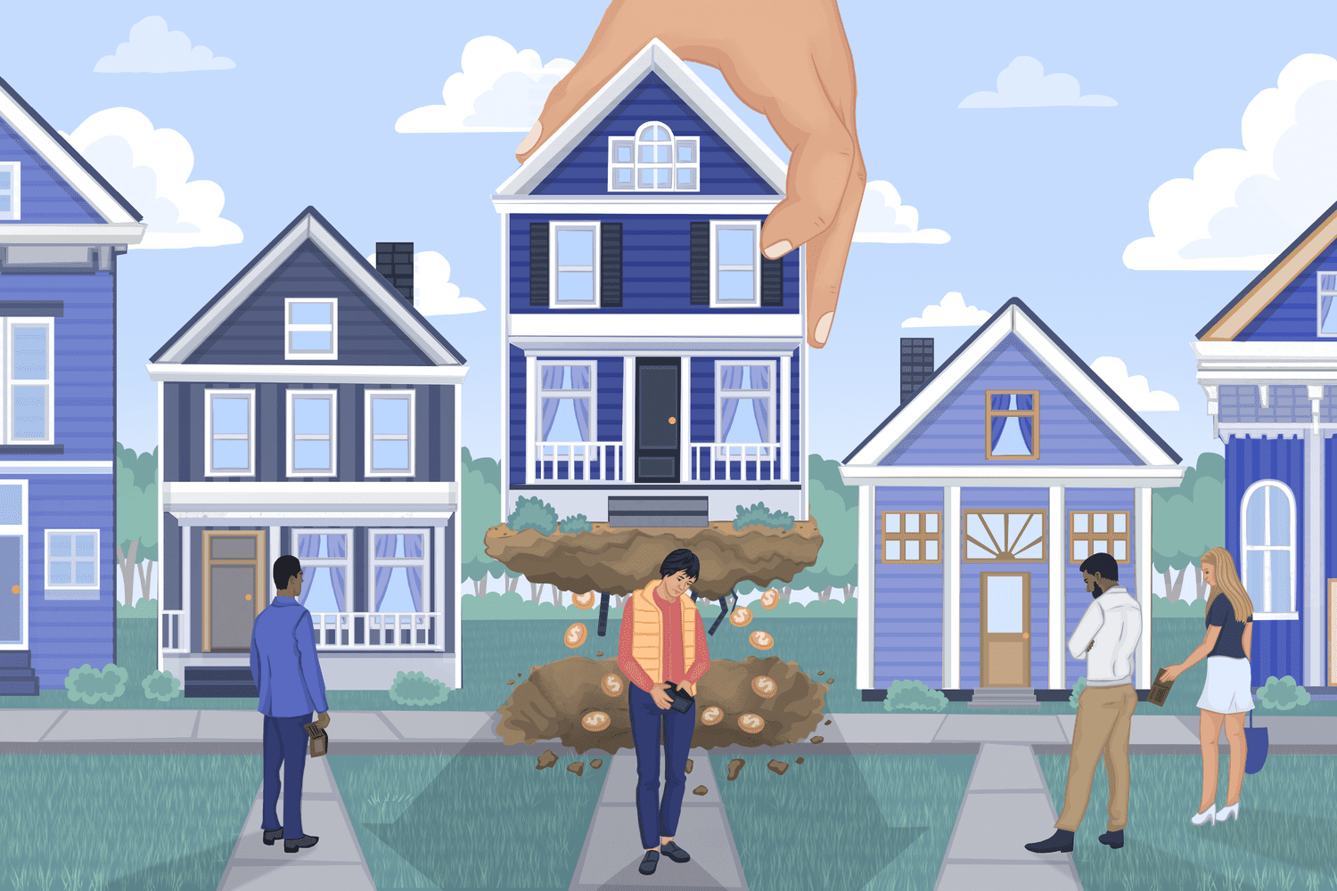 Illustration of how housing shortages are affecting potential buyers 