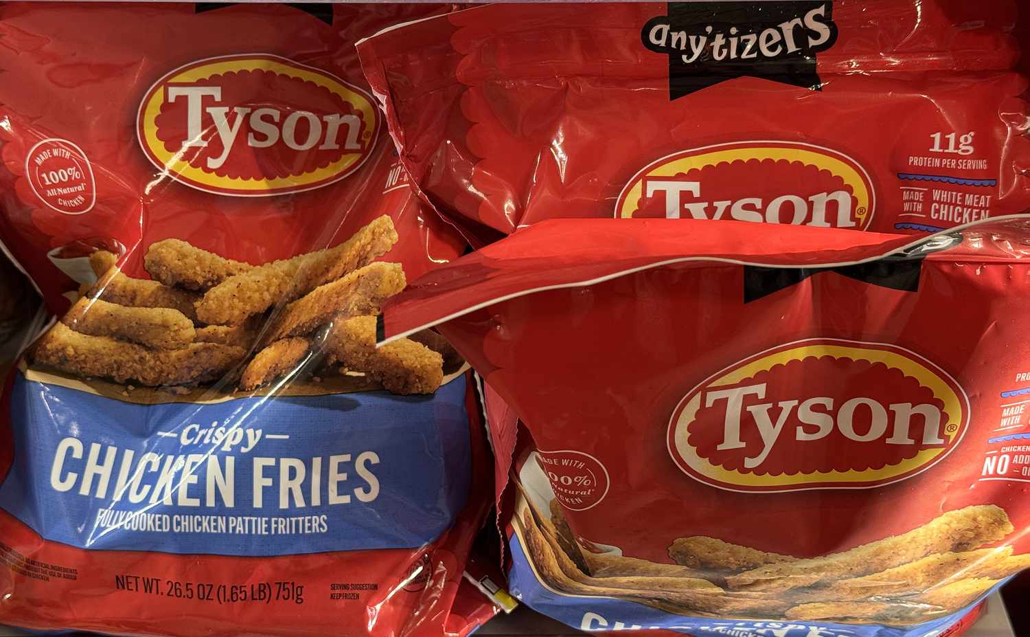 Tyson frozen chicken products