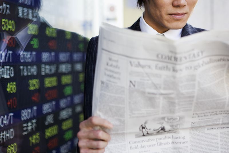 The businessman who confirms the stock prices