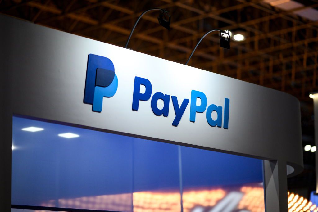 PayPal logo.