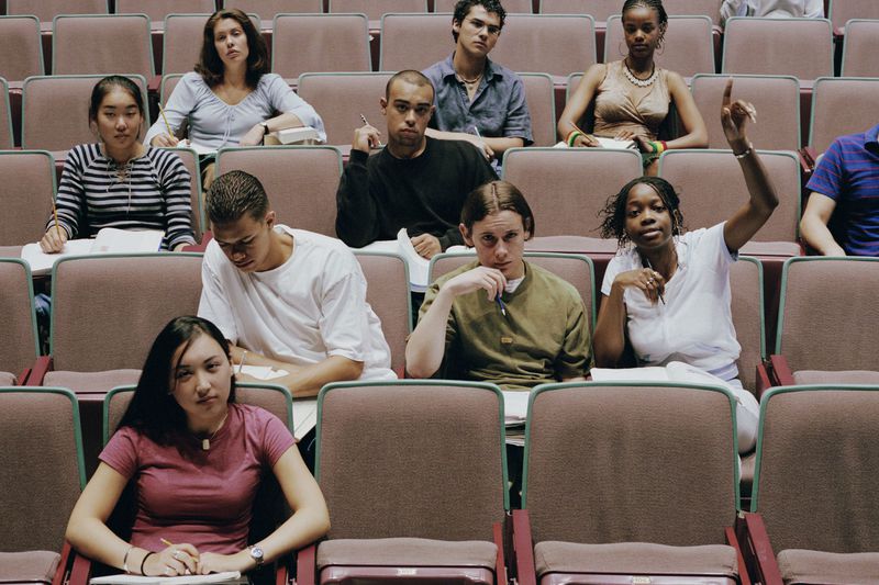 Students in a Classroom Auditorium