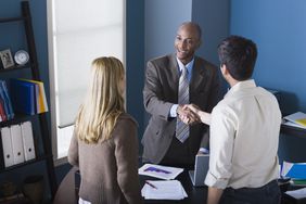 Businessmen shaking hands
